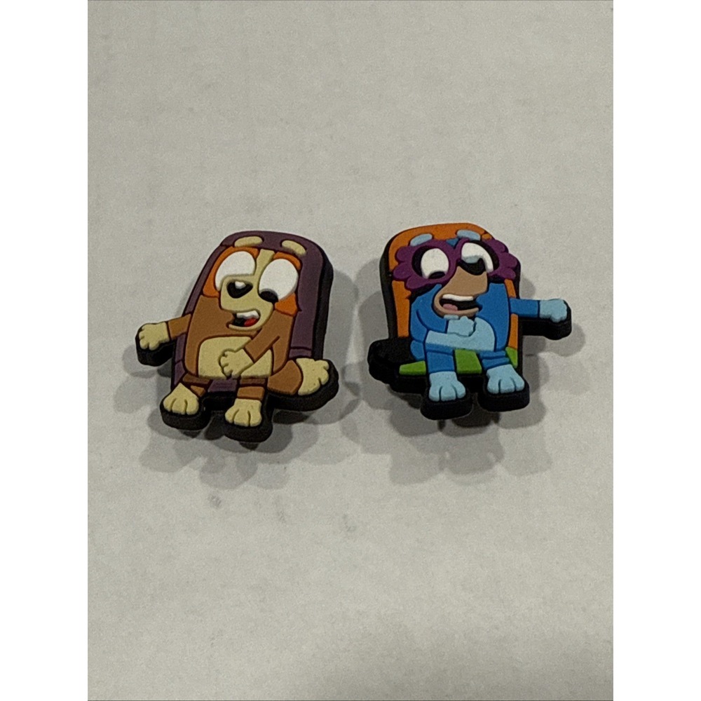 2pcs shoe charms for croc Theme Charms Bluey Bingo Cartoon Shoe Charms